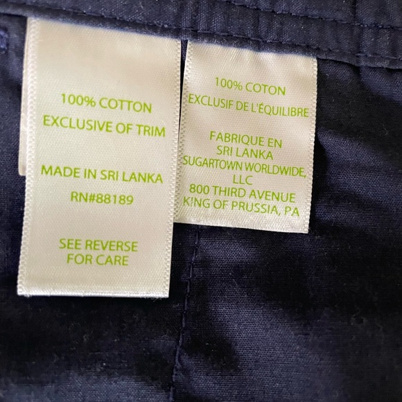 Lilly Pulitzer Liana Short. Size 6. Navy, purple, green & pink. 100% Cotton - Picture 11 of 13